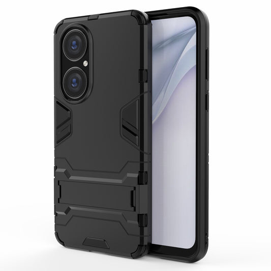 2 in 1 Full Protection Hybrid Phone Protector Cover Case with Kickstand Design for Huawei P50