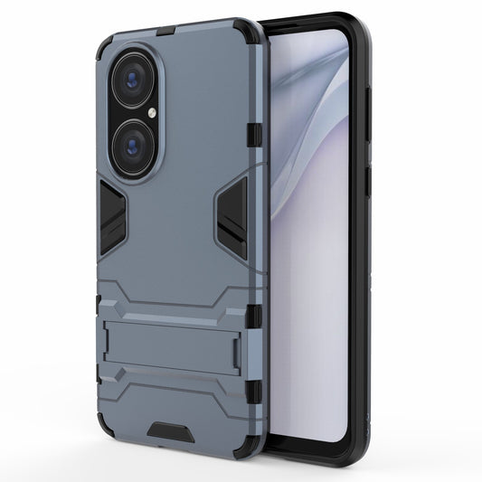 2 in 1 Full Protection Hybrid Phone Protector Cover Case with Kickstand Design for Huawei P50