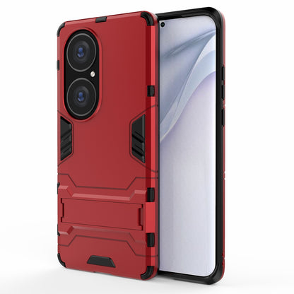 2 in 1 Kickstand Design Hybrid Phone Protector Full Protection Cover Case for Huawei P50 Pro