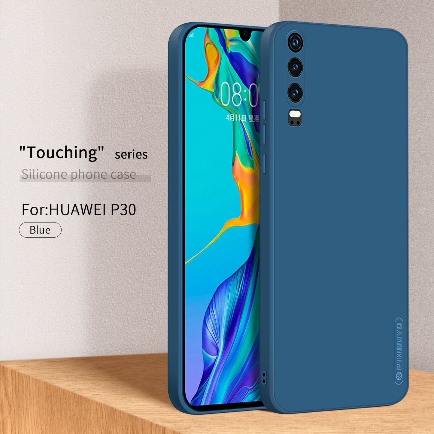 PINWUYO Precise Cut-out Soft Silicone Cell Phone Case Cover Protector for Huawei P30