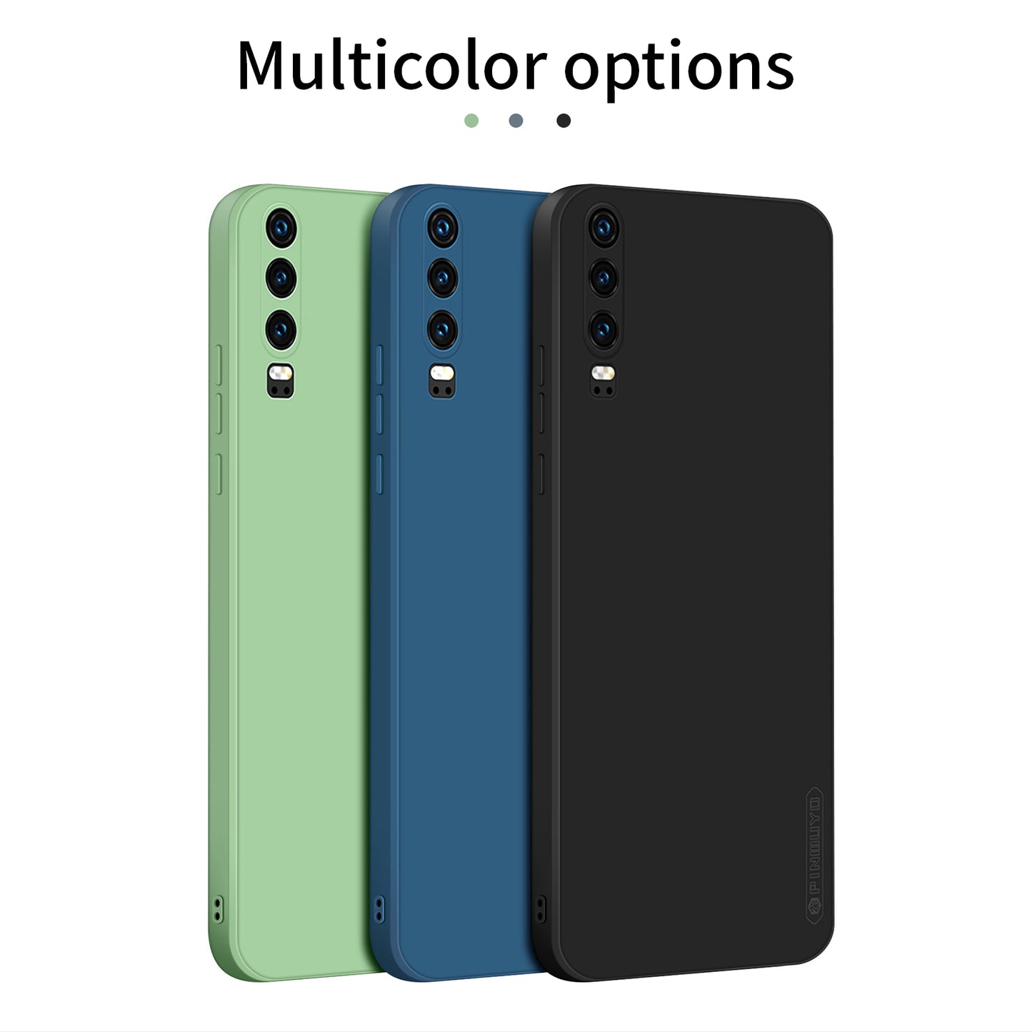 PINWUYO Precise Cut-out Soft Silicone Cell Phone Case Cover Protector for Huawei P30