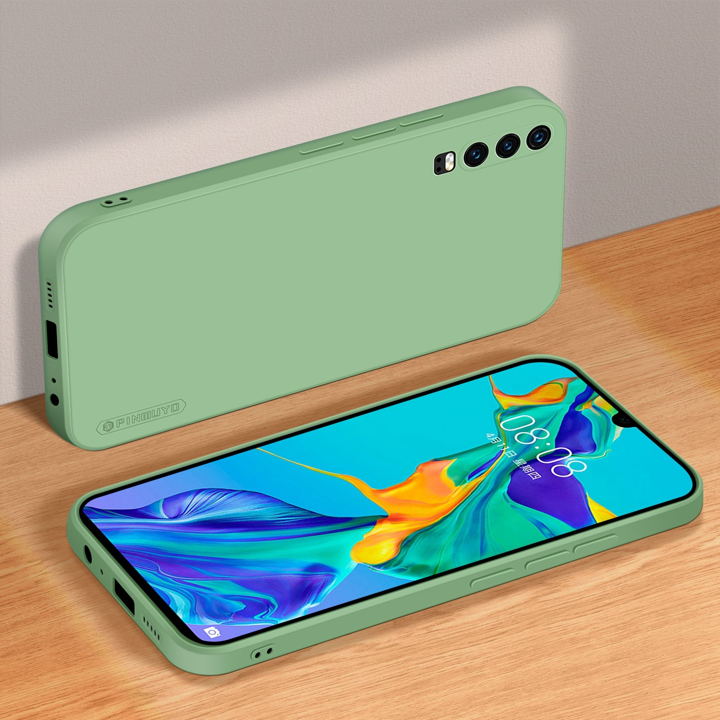 PINWUYO Precise Cut-out Soft Silicone Cell Phone Case Cover Protector for Huawei P30