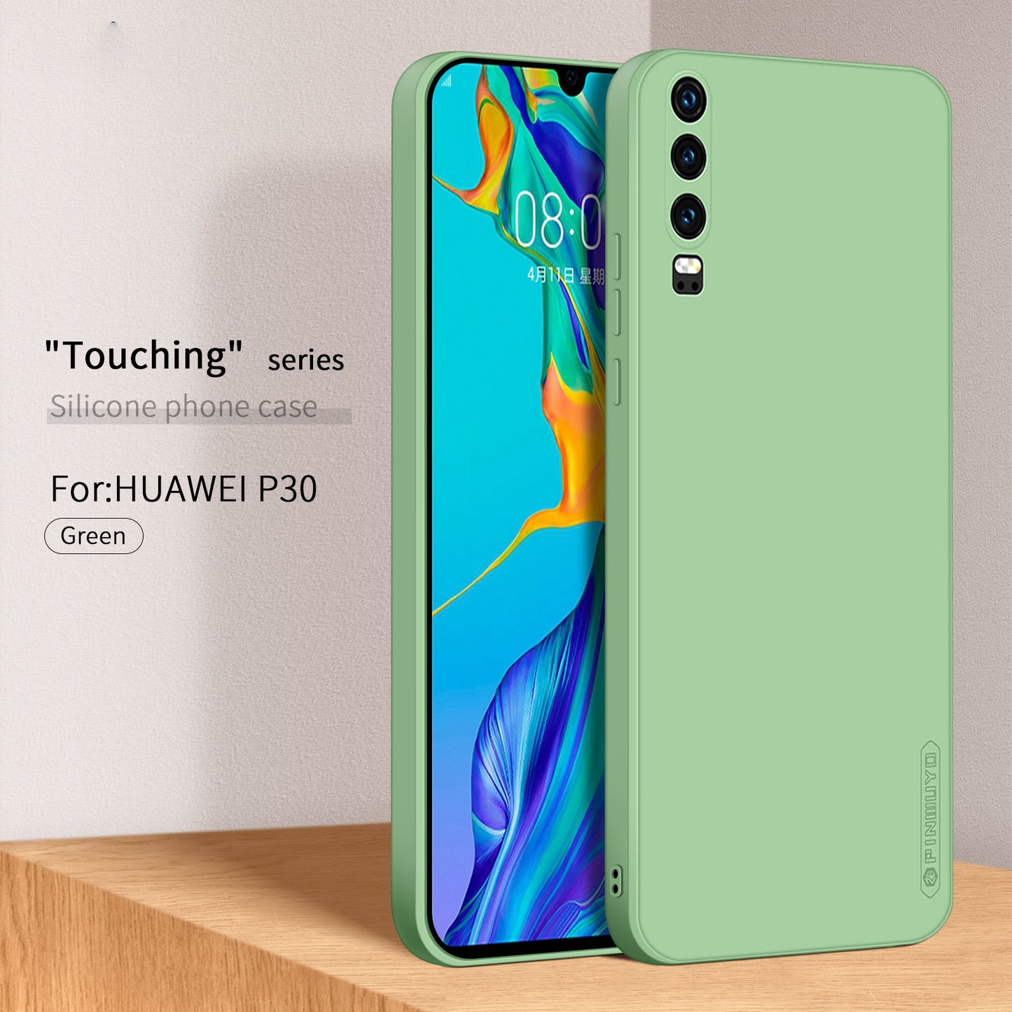 PINWUYO Precise Cut-out Soft Silicone Cell Phone Case Cover Protector for Huawei P30
