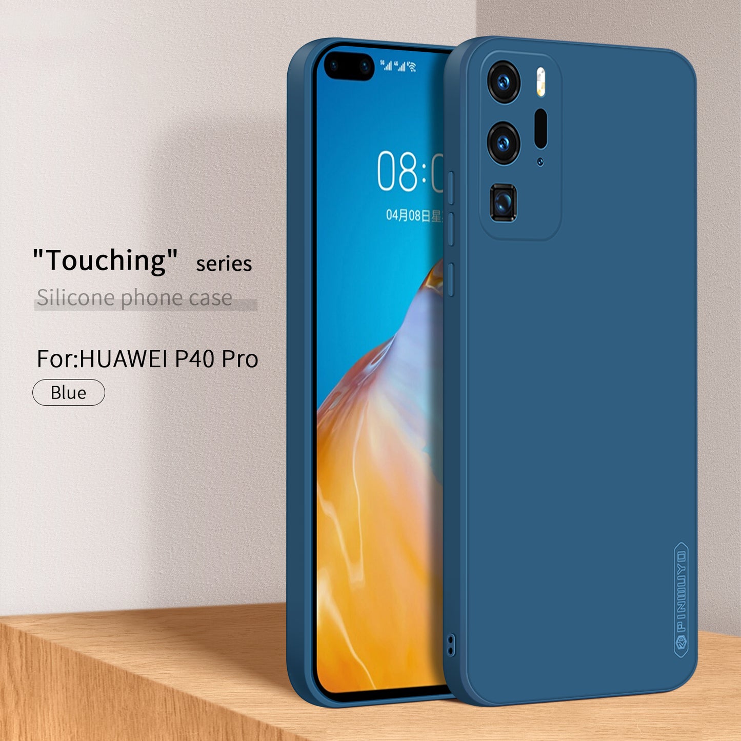 PINWUYO Soft Silicone Protective Mobile Phone Back Case Cover for Huawei P40 Pro