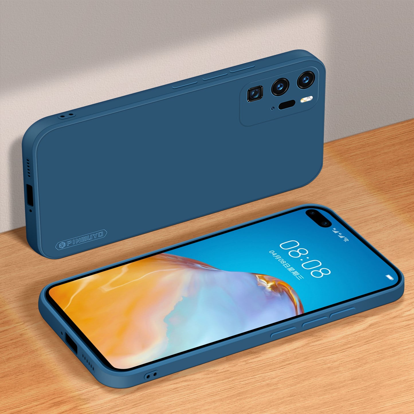 PINWUYO Soft Silicone Protective Mobile Phone Back Case Cover for Huawei P40 Pro