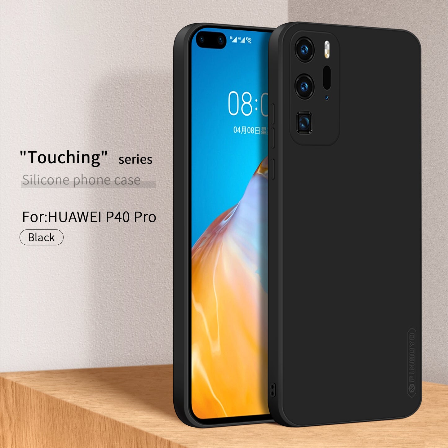 PINWUYO Soft Silicone Protective Mobile Phone Back Case Cover for Huawei P40 Pro