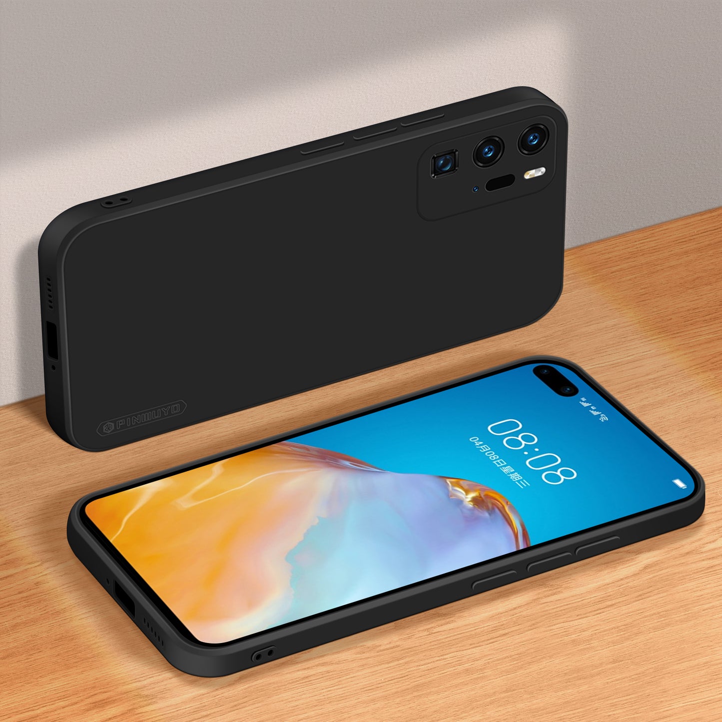 PINWUYO Soft Silicone Protective Mobile Phone Back Case Cover for Huawei P40 Pro