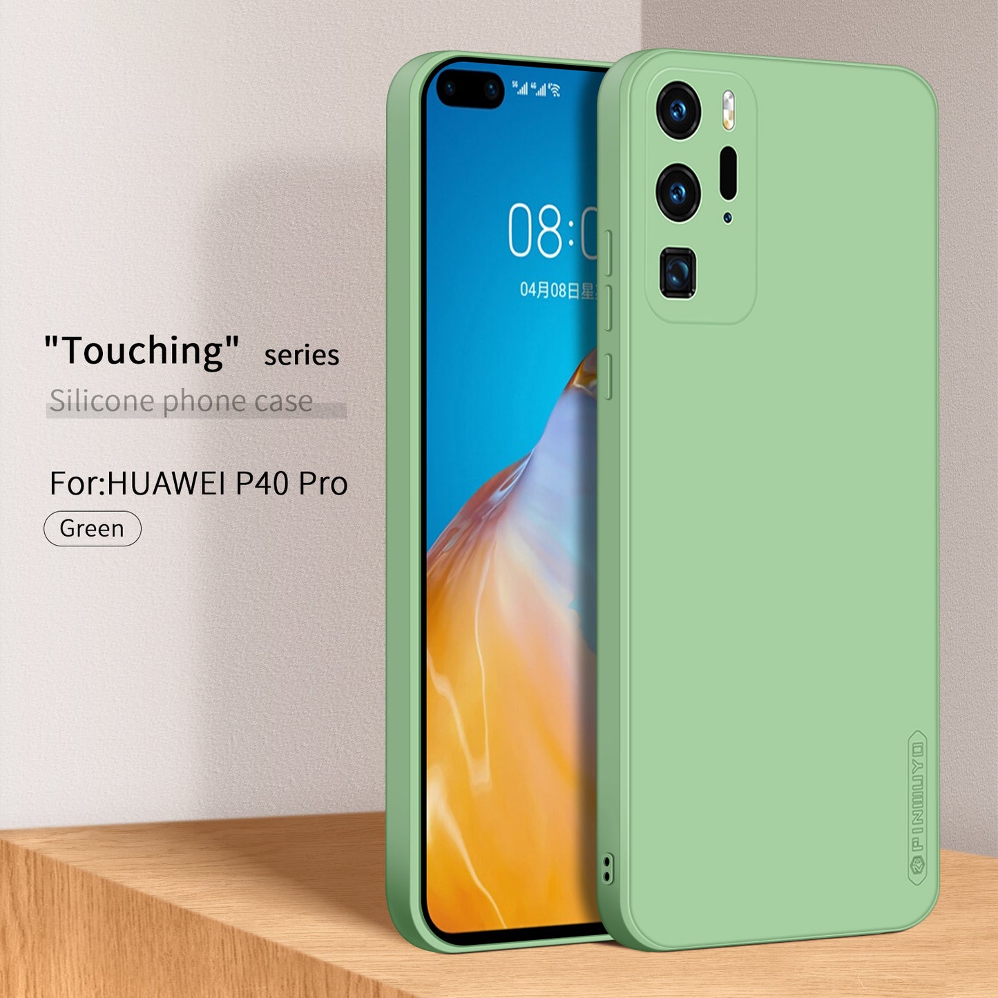 PINWUYO Soft Silicone Protective Mobile Phone Back Case Cover for Huawei P40 Pro