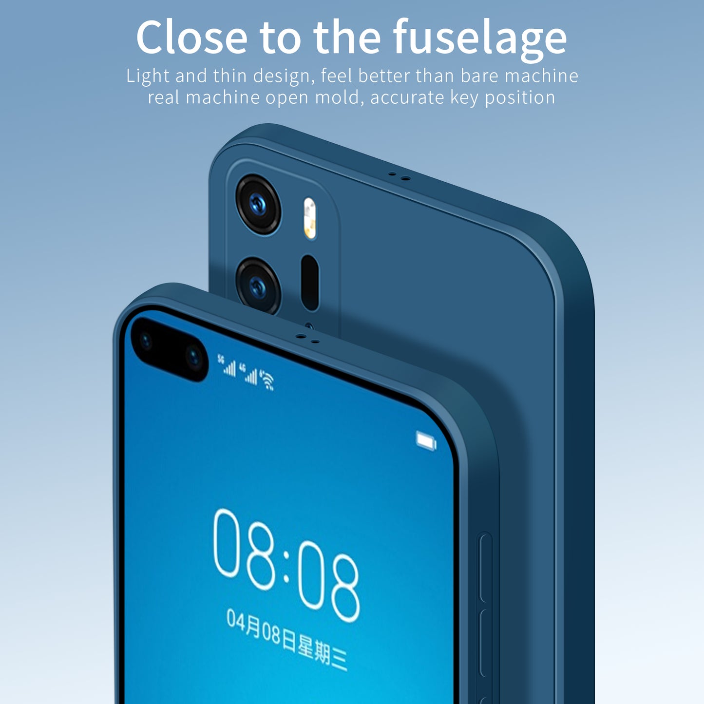 PINWUYO Soft Silicone Protective Mobile Phone Back Case Cover for Huawei P40 Pro