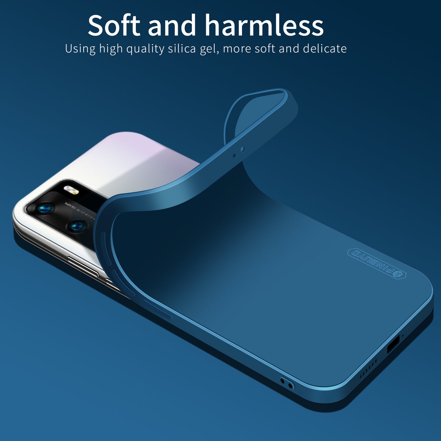 PINWUYO Soft Silicone Protective Mobile Phone Back Case Cover for Huawei P40 Pro