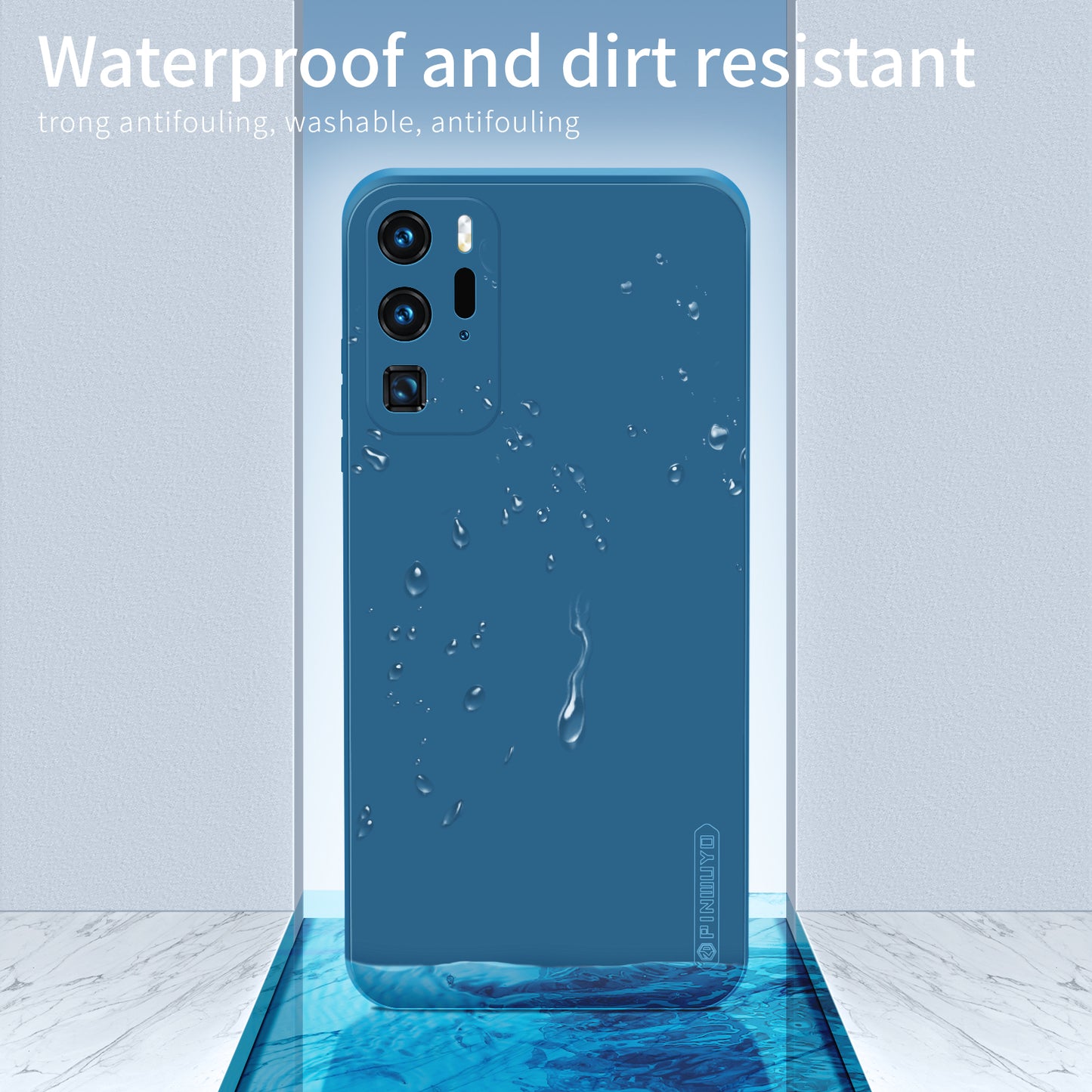 PINWUYO Soft Silicone Protective Mobile Phone Back Case Cover for Huawei P40 Pro