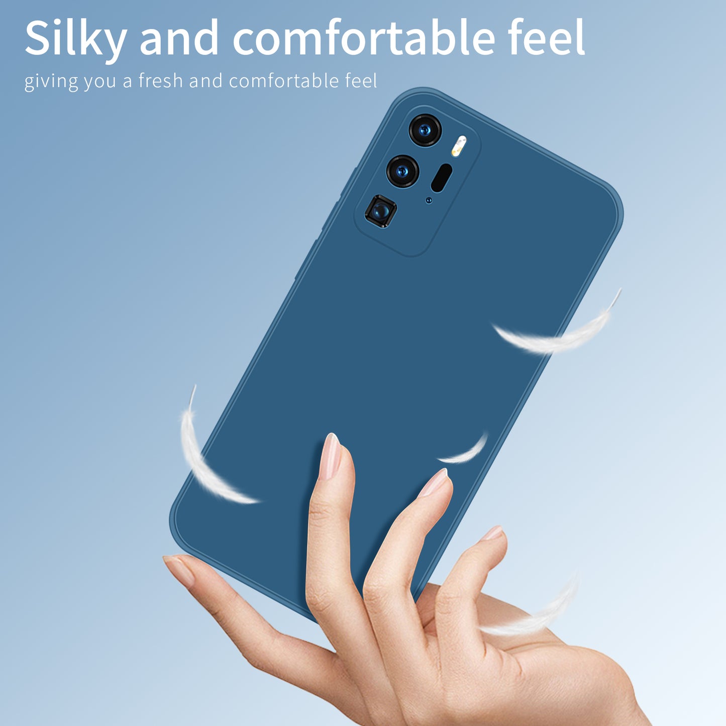 PINWUYO Soft Silicone Protective Mobile Phone Back Case Cover for Huawei P40 Pro