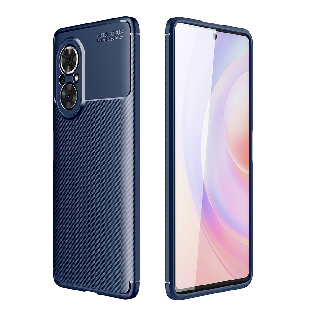 Anti-scratch Shock Absorption Carbon Fiber Texture Design TPU Case for Honor 50 SE