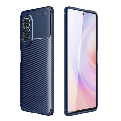 Anti-scratch Shock Absorption Carbon Fiber Texture Design TPU Case for Honor 50 SE