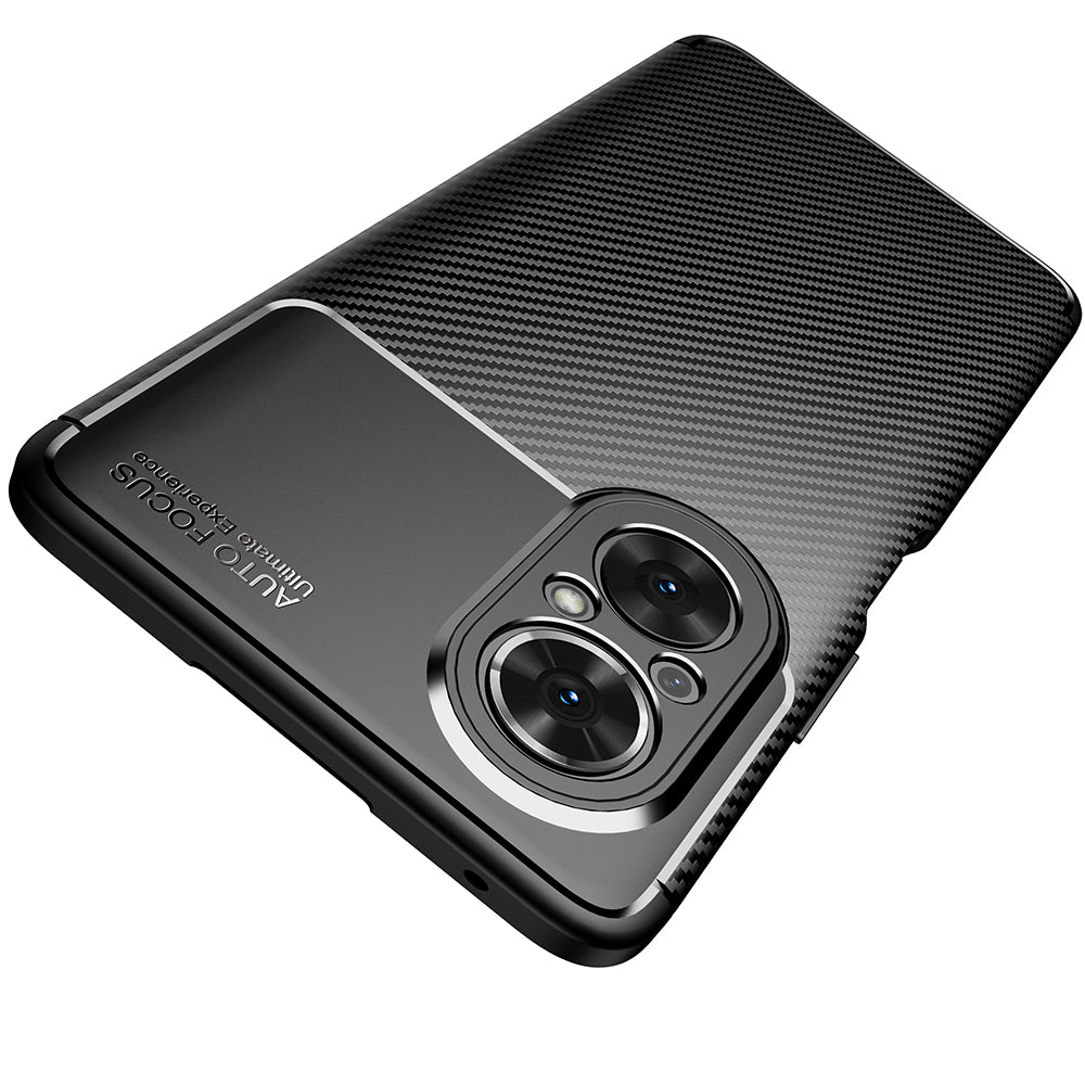 Anti-scratch Shock Absorption Carbon Fiber Texture Design TPU Case for Honor 50 SE