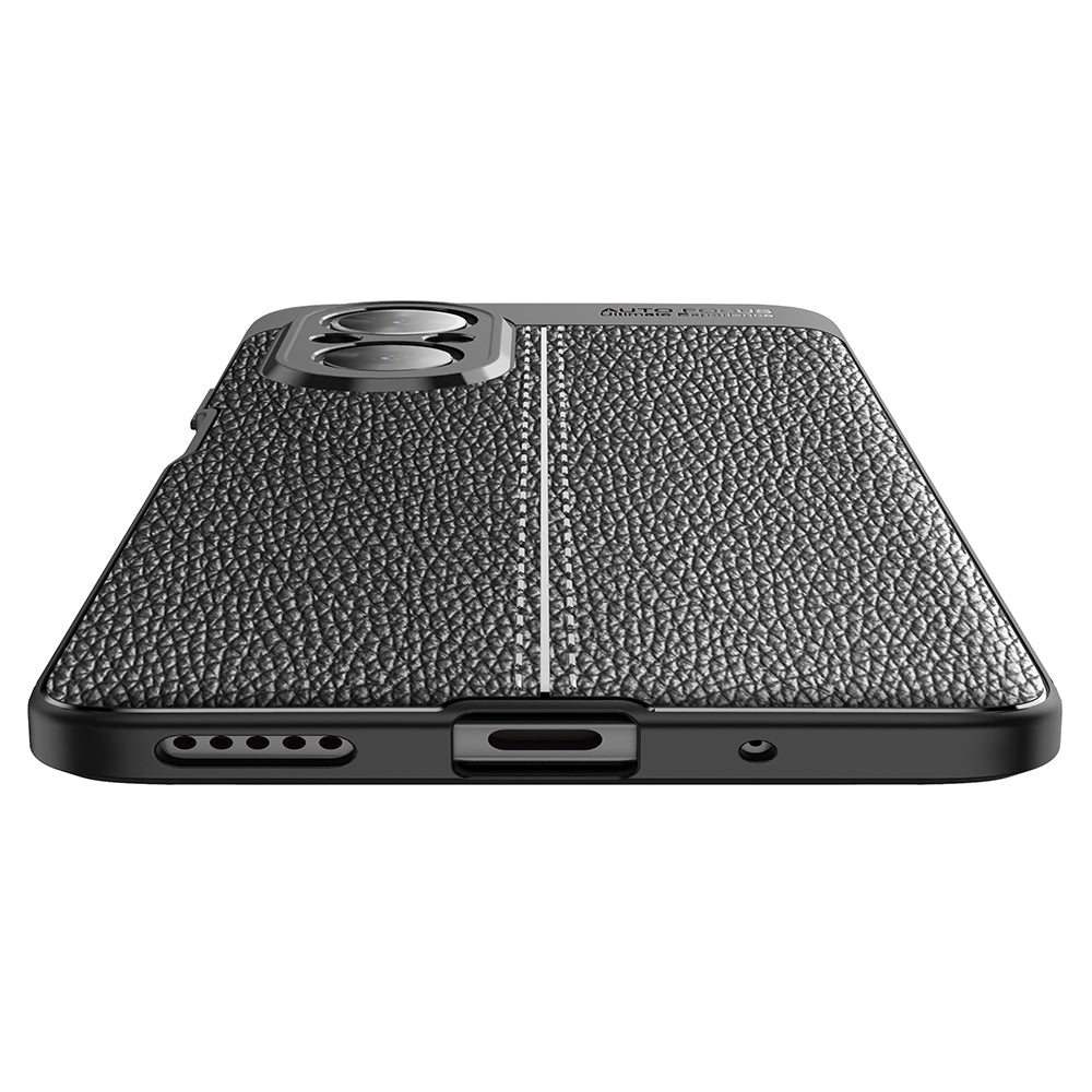 Litchi Texture Cell Phone Back Cover Flexible TPU Case for Honor 50 SE