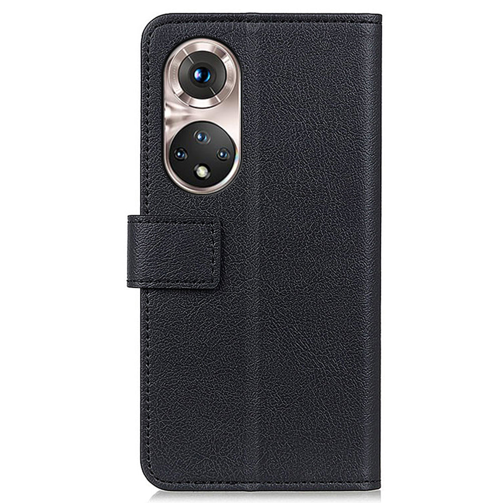 Stand Wallet Design PU Leather Phone Case for Honor 50 Pro