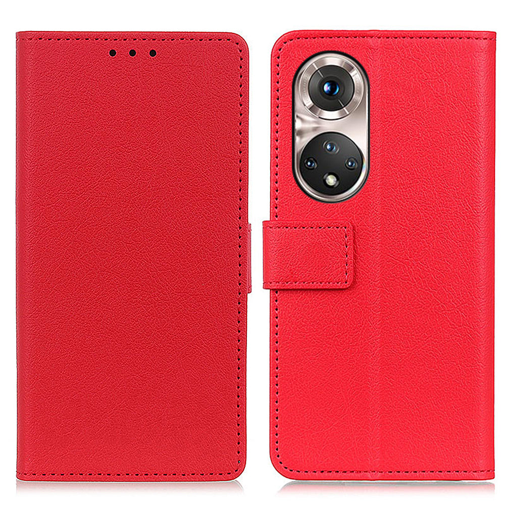 Stand Wallet Design PU Leather Phone Case for Honor 50 Pro