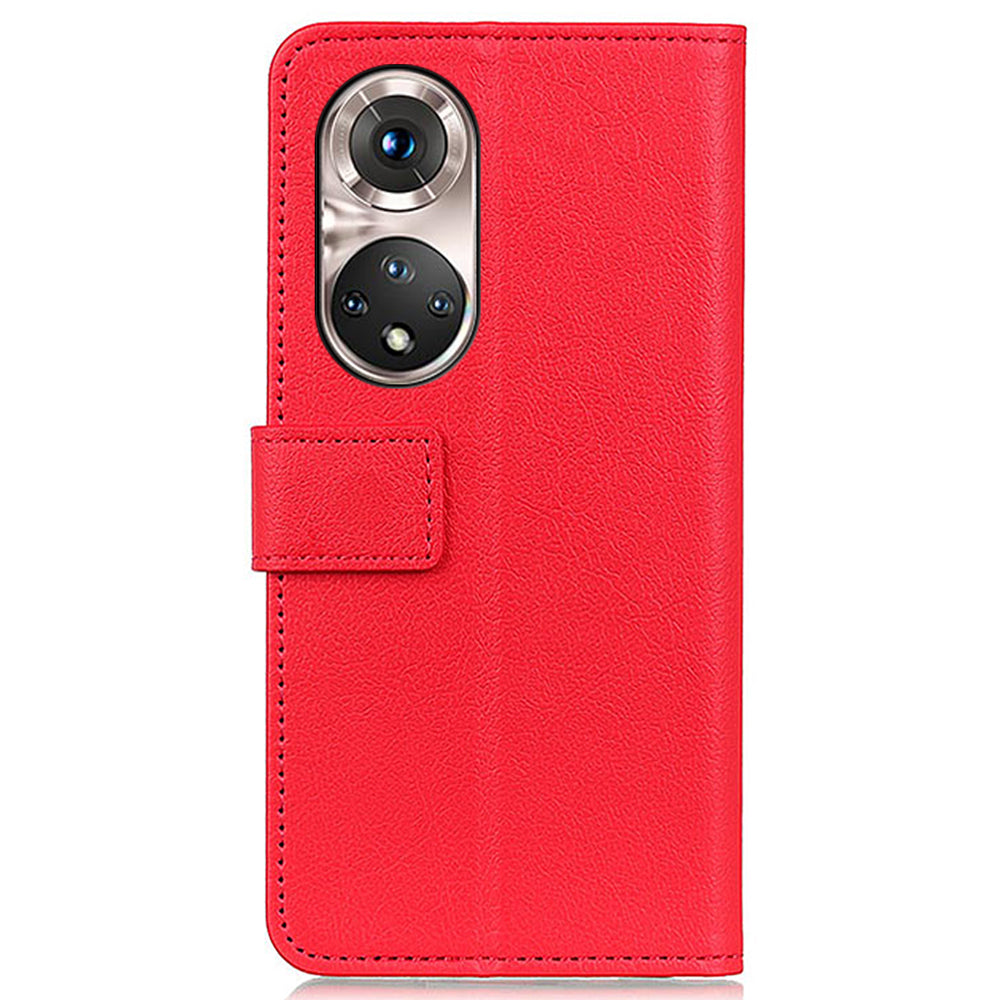 Stand Wallet Design PU Leather Phone Case for Honor 50 Pro