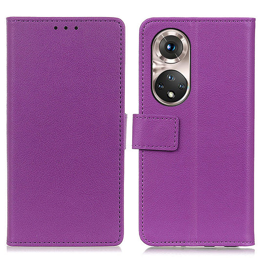 Stand Wallet Design PU Leather Phone Case for Honor 50 Pro