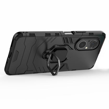 PC + TPU Ring Holder Kickstand Design Shell Cell Phone Hybrid Case Cover for Honor 50 SE