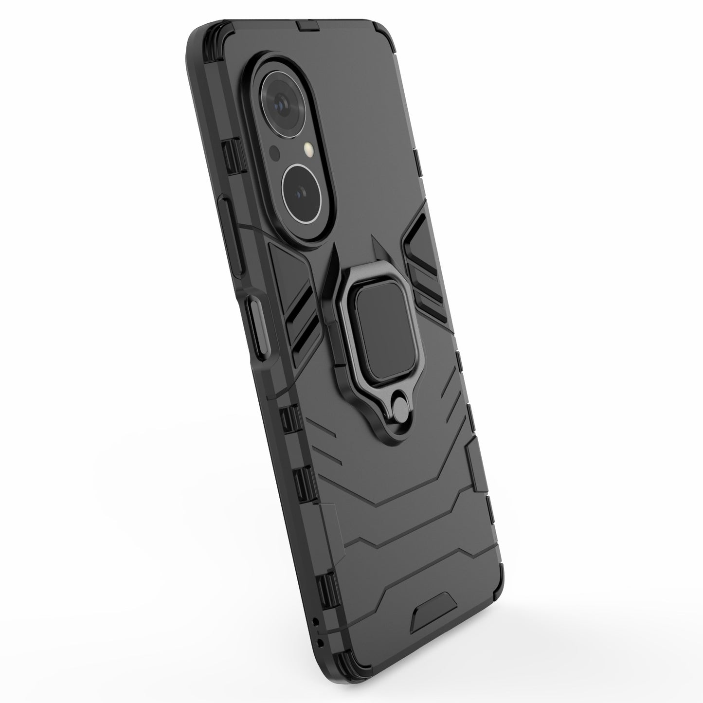 PC + TPU Ring Holder Kickstand Design Shell Cell Phone Hybrid Case Cover for Honor 50 SE