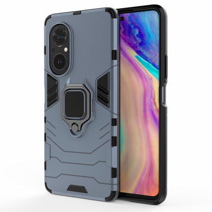 PC + TPU Ring Holder Kickstand Design Shell Cell Phone Hybrid Case Cover for Honor 50 SE