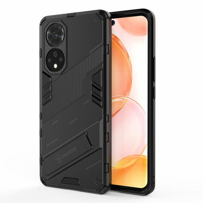 PC + TPU Hybrid Phone Case Shockproof Cover with Kickstand for Honor 50