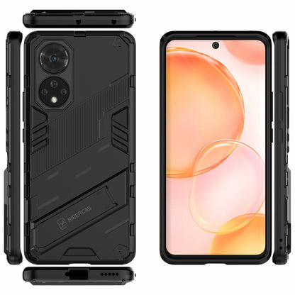 PC + TPU Hybrid Phone Case Shockproof Cover with Kickstand for Honor 50