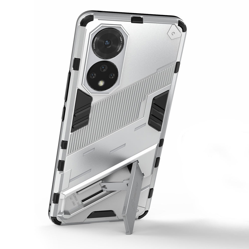PC + TPU Hybrid Phone Case Shockproof Cover with Kickstand for Honor 50