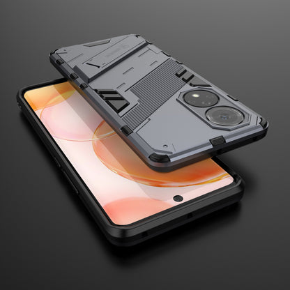 PC + TPU Hybrid Phone Case Shockproof Cover with Kickstand for Honor 50