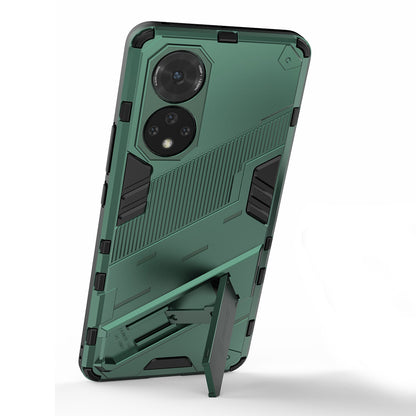 PC + TPU Hybrid Phone Case Shockproof Cover with Kickstand for Honor 50