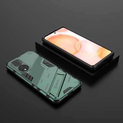 PC + TPU Hybrid Phone Case Shockproof Cover with Kickstand for Honor 50