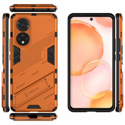 PC + TPU Hybrid Phone Case Shockproof Cover with Kickstand for Honor 50