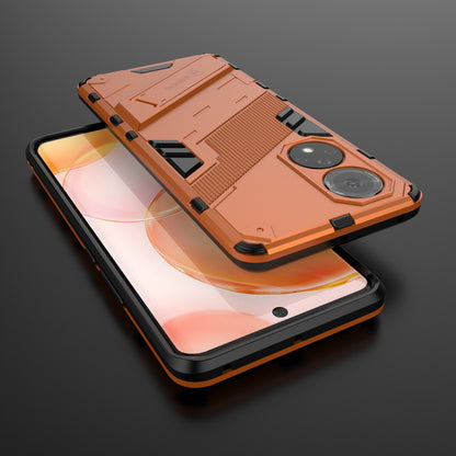 PC + TPU Hybrid Phone Case Shockproof Cover with Kickstand for Honor 50