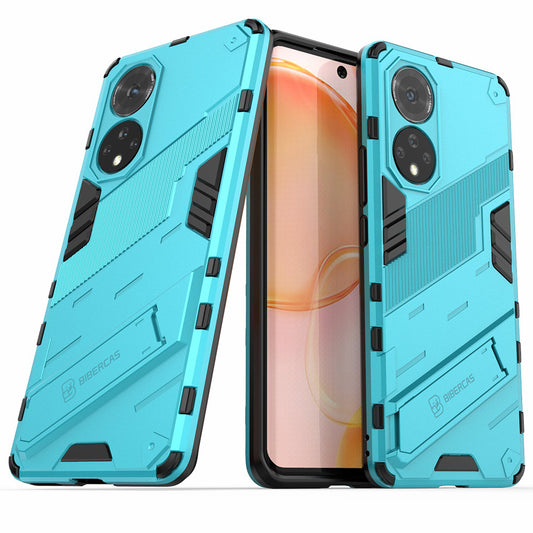 PC + TPU Hybrid Phone Case Shockproof Cover with Kickstand for Honor 50