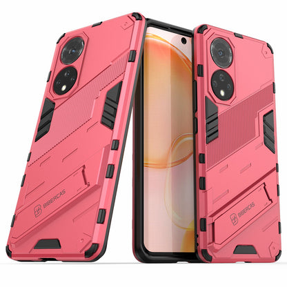 PC + TPU Hybrid Phone Case Shockproof Cover with Kickstand for Honor 50