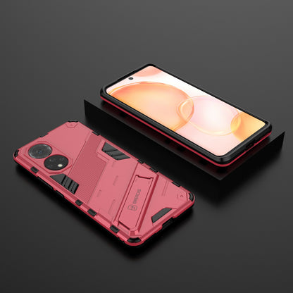 PC + TPU Hybrid Phone Case Shockproof Cover with Kickstand for Honor 50