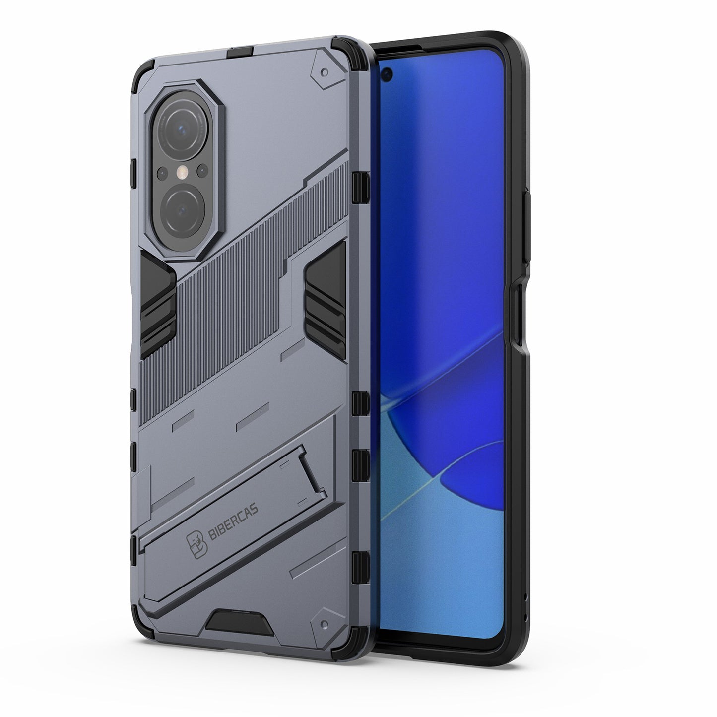 PC + TPU Combo Case Kickstand Design Protective Mobile Phone Case for Honor 50 SE/Huawei nova 9 SE