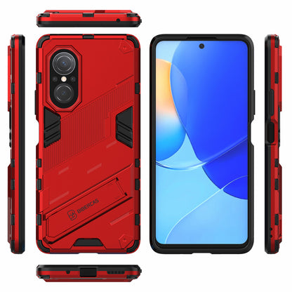 PC + TPU Combo Case Kickstand Design Protective Mobile Phone Case for Honor 50 SE/Huawei nova 9 SE