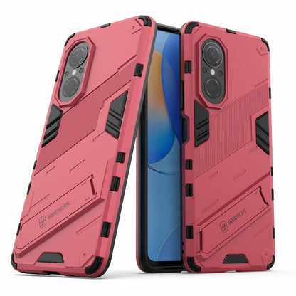 PC + TPU Combo Case Kickstand Design Protective Mobile Phone Case for Honor 50 SE/Huawei nova 9 SE