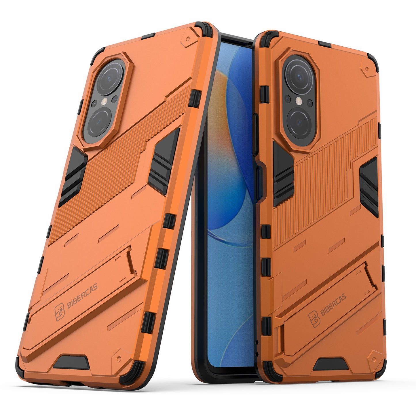 PC + TPU Combo Case Kickstand Design Protective Mobile Phone Case for Honor 50 SE/Huawei nova 9 SE