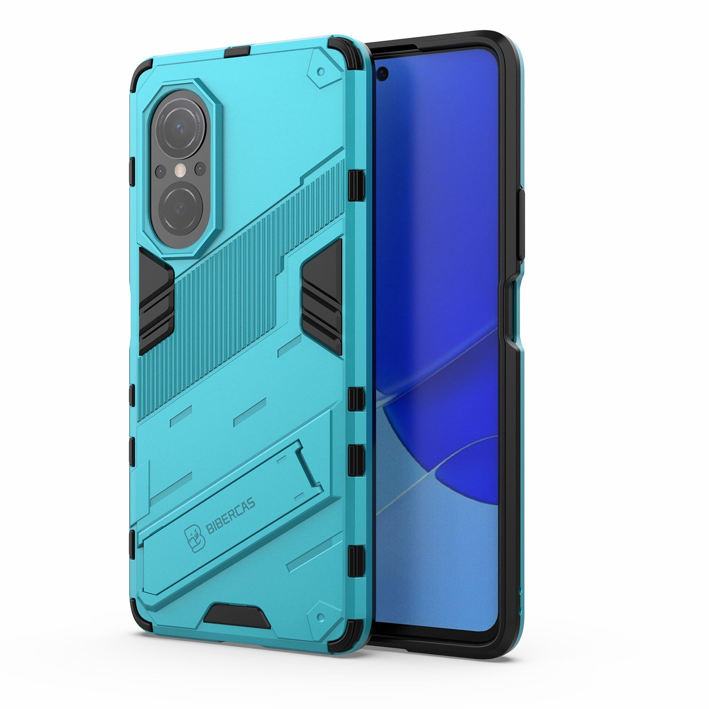 PC + TPU Combo Case Kickstand Design Protective Mobile Phone Case for Honor 50 SE/Huawei nova 9 SE