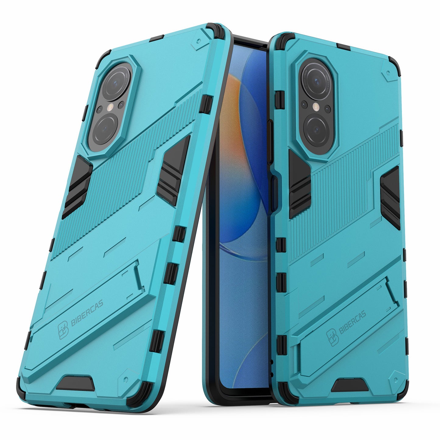 PC + TPU Combo Case Kickstand Design Protective Mobile Phone Case for Honor 50 SE/Huawei nova 9 SE