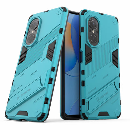 PC + TPU Combo Case Kickstand Design Protective Mobile Phone Case for Honor 50 SE/Huawei nova 9 SE