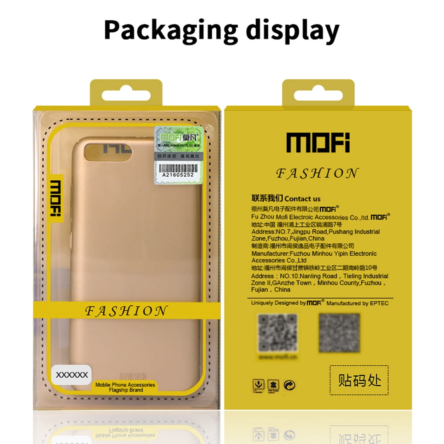 MOFI Shield Slim Frosted Finish Surface PC Phone Case Cover for Honor 50