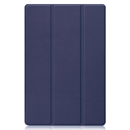 For Huawei MatePad 11 (2021) Protective Case Shockproof PU Leather Tablet Shell Three-fold Stand Cover Support Auto Wake/Sleep