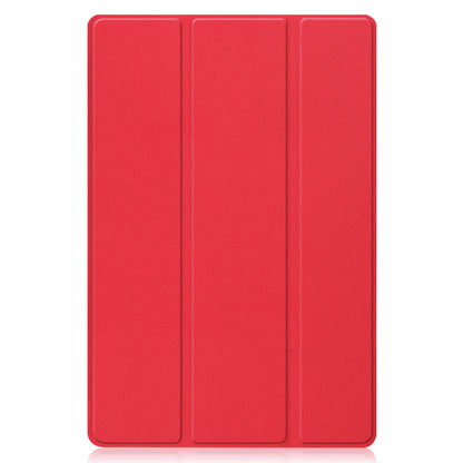 For Huawei MatePad 11 (2021) Protective Case Shockproof PU Leather Tablet Shell Three-fold Stand Cover Support Auto Wake/Sleep