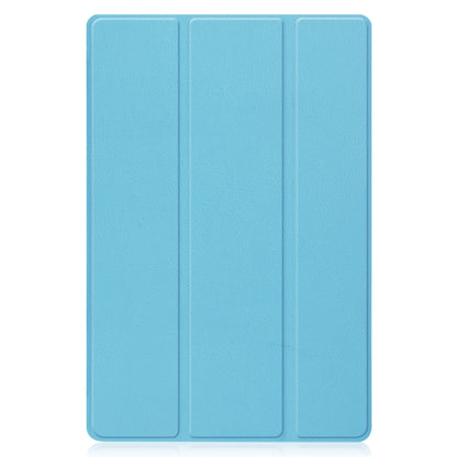 For Huawei MatePad 11 (2021) Protective Case Shockproof PU Leather Tablet Shell Three-fold Stand Cover Support Auto Wake/Sleep