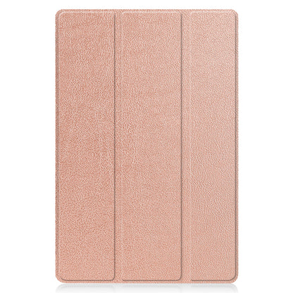 For Huawei MatePad 11 (2021) Protective Case Shockproof PU Leather Tablet Shell Three-fold Stand Cover Support Auto Wake/Sleep